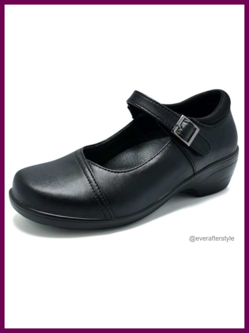 Mary Jane Shoes Arch Support Memory Foam Insole Buckle Strap